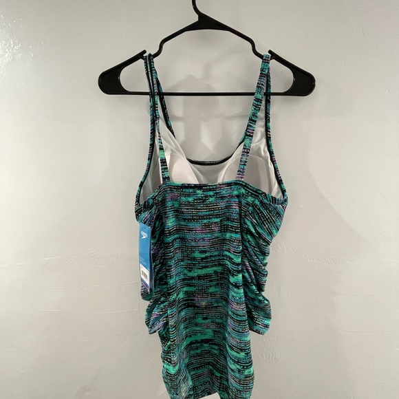 NEW Speedo shirred princess teal bathing suit - Picture 6 of 6